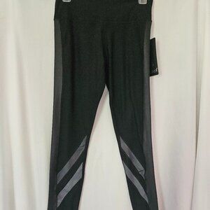 90 Degree By Reflex Black Yoga Stretch Legging Workout Athletic Pants S NWT